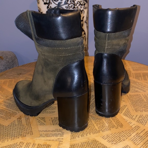 ❤️‍🔥 Emanuel Crastos made in Italy Army green moto boot Euro sz39 - Picture 2 of 9